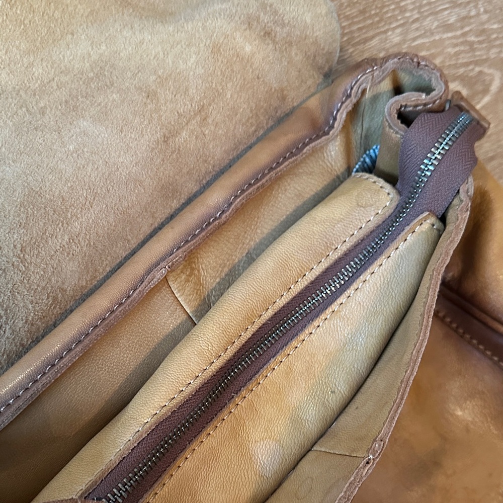 Genuine Leather Backpack, Brown, Standard Size (Brand: Old Trend) - Picture 7 of 7
